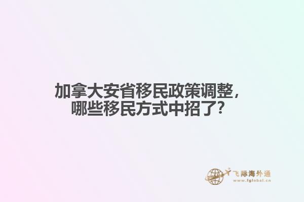 加拿大安省移民政策調(diào)整，哪些移民方式中招了？