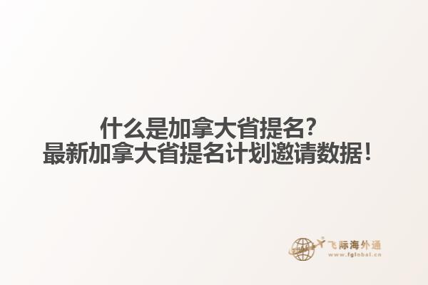 什么是加拿大省提名？