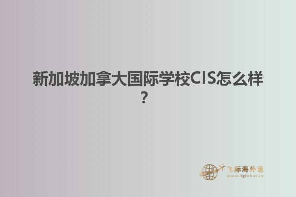 新加坡加拿大國(guó)際學(xué)校CIS怎么樣？