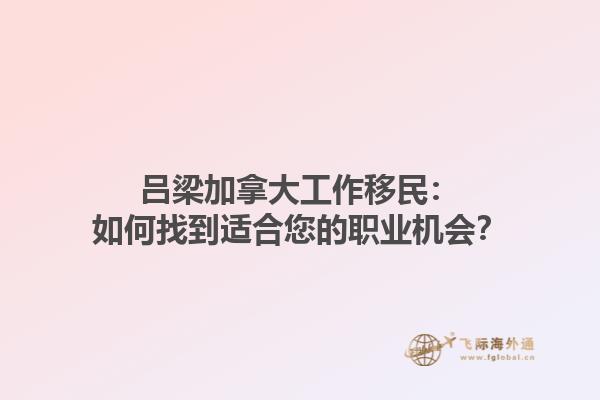呂梁加拿大工作移民：如何找到適合您的職業(yè)機(jī)會(huì)？