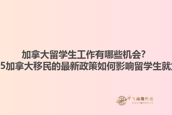 加拿大留學(xué)生工作有哪些機(jī)會(huì)？2025加拿大移民的最新政策如何影響留學(xué)生就業(yè)？1.jpg