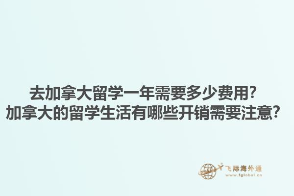 去加拿大留學(xué)一年需要多少費(fèi)用？加拿大的留學(xué)生活有哪些開銷需要注意？