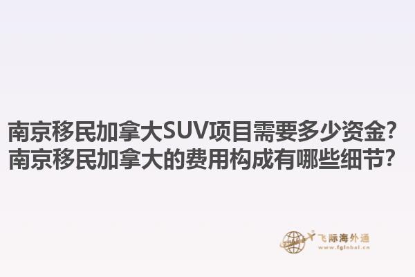南京移民加拿大SUV項(xiàng)目需要多少資金？南京移民加拿大的費(fèi)用構(gòu)成有哪些細(xì)節(jié)？1.jpg