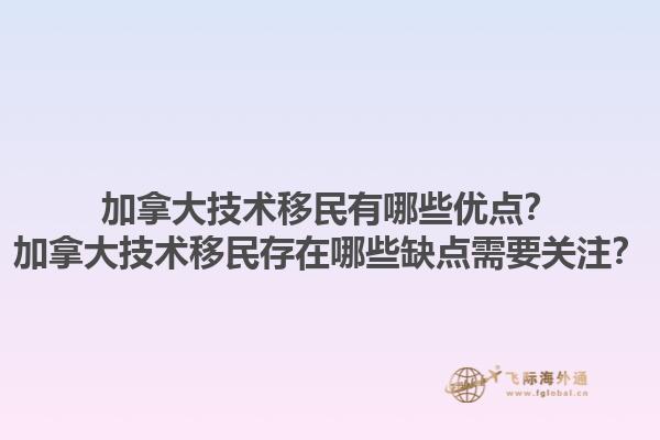 加拿大技術(shù)移民有哪些優(yōu)點(diǎn)？加拿大技術(shù)移民存在哪些缺點(diǎn)需要關(guān)注？