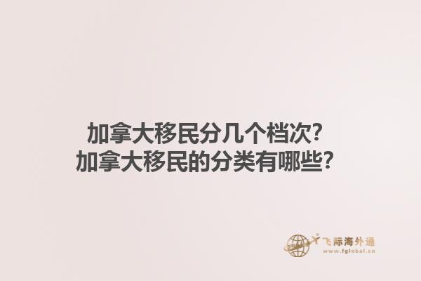 加拿大移民分幾個檔次？加拿大移民的分類有哪些？1.jpg