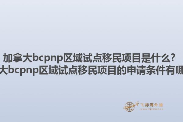 加拿大bcpnp區(qū)域試點移民項目是什么？加拿大bcpnp區(qū)域試點移民項目的申請條件有哪些？1.jpg