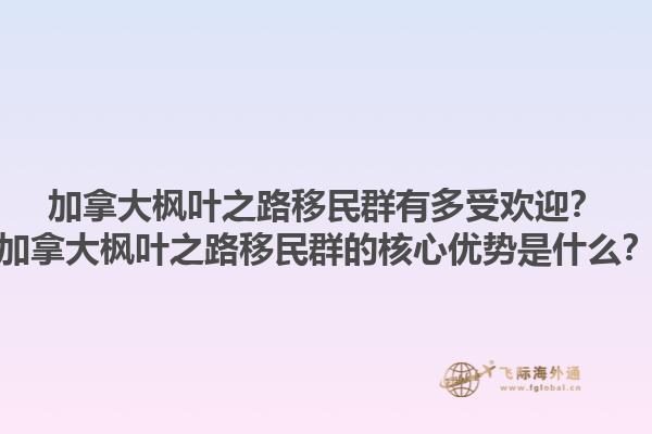 加拿大楓葉之路移民群有多受歡迎？加拿大楓葉之路移民群的核心優(yōu)勢是什么？1.jpg