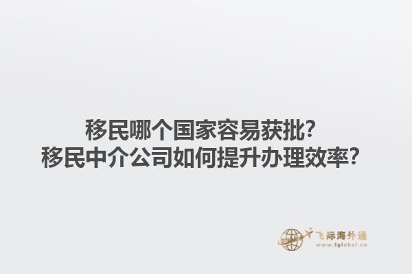 移民哪個(gè)國(guó)家容易獲批？移民中介公司如何提升辦理效率？