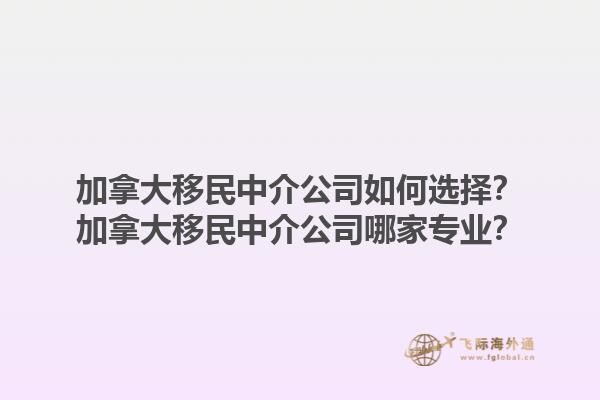 加拿大移民中介公司如何選擇？加拿大移民中介公司哪家專業(yè)？