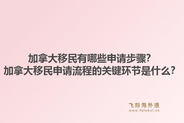 加拿大移民有哪些申請(qǐng)步驟？加拿大移民申請(qǐng)流程的關(guān)鍵環(huán)節(jié)是什么？1.jpg