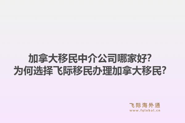 加拿大移民中介公司哪家好？為何選擇飛際移民辦理加拿大移民？1.jpg