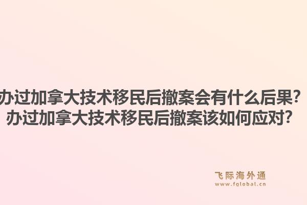 辦過加拿大技術移民后撤案會有什么后果？辦過加拿大技術移民后撤案該如何應對？1.jpg