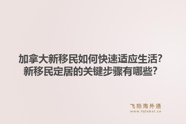 加拿大新移民如何快速適應(yīng)生活？新移民定居的關(guān)鍵步驟有哪些？1.jpg