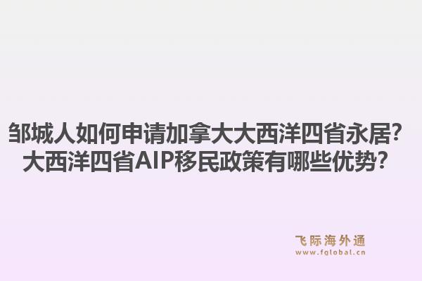 鄒城人如何申請加拿大大西洋四省永居？大西洋四省AIP移民政策有哪些優(yōu)勢？1.jpg
