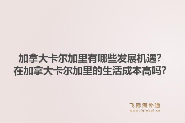加拿大卡爾加里有哪些發(fā)展機遇？在加拿大卡爾加里的生活成本高嗎？1.jpg