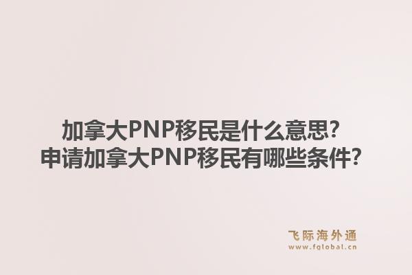 加拿大PNP移民是什么意思？申請加拿大PNP移民有哪些條件？1.jpg