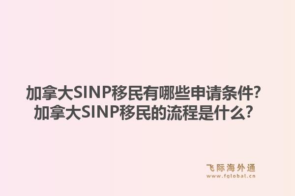 加拿大SINP移民有哪些申請條件？加拿大SINP移民的流程是什么？1.jpg